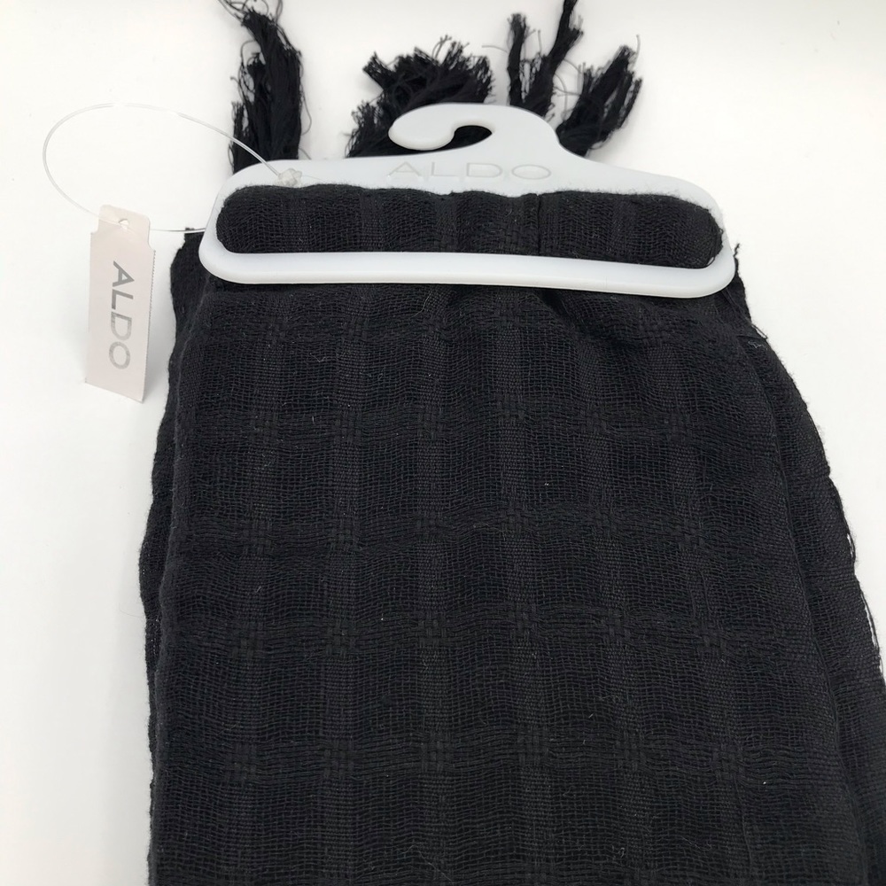 NWT Aldo Black Lightweight Textured Scarf